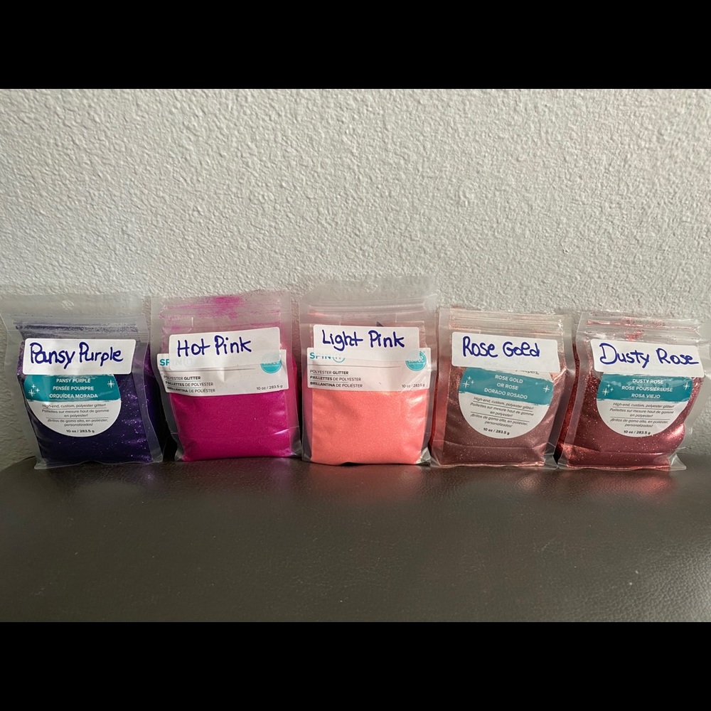 Custom glitters I can use to create your piece